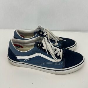 Vans Men's Navy and White Sneakers popcrush